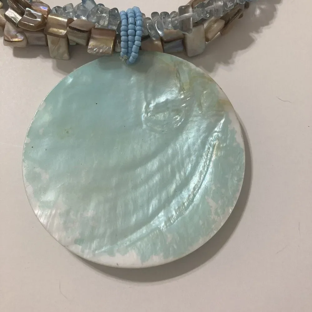 Blue Light brown multi